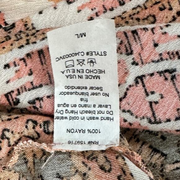 Chrysanthemum Boho Bell Kimono Sleeve Cardigan SZ M/L $69 - Picture 12 of 12